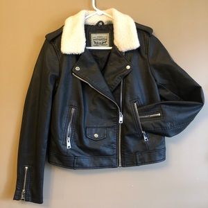 (NWOT) LEVI’S Faux Leather Moto Jacket